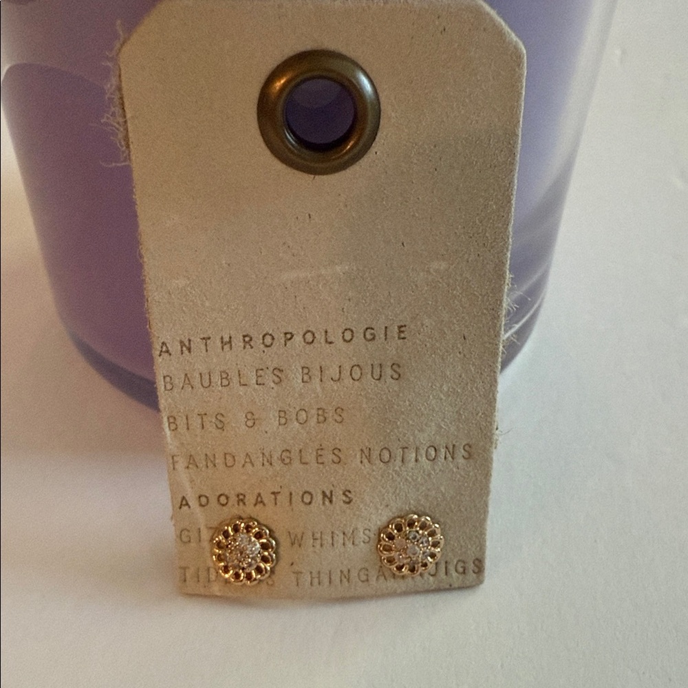 NWT Anthropologie Gold and Silver Stud Earrings
